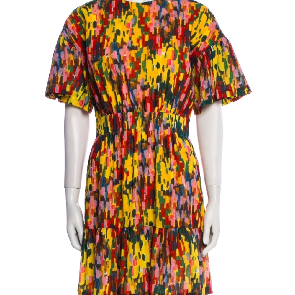 Lela Rose Multicolor Abstract Mini Dress